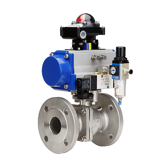 DB旗舰官方-气动法兰球阀 流体控制